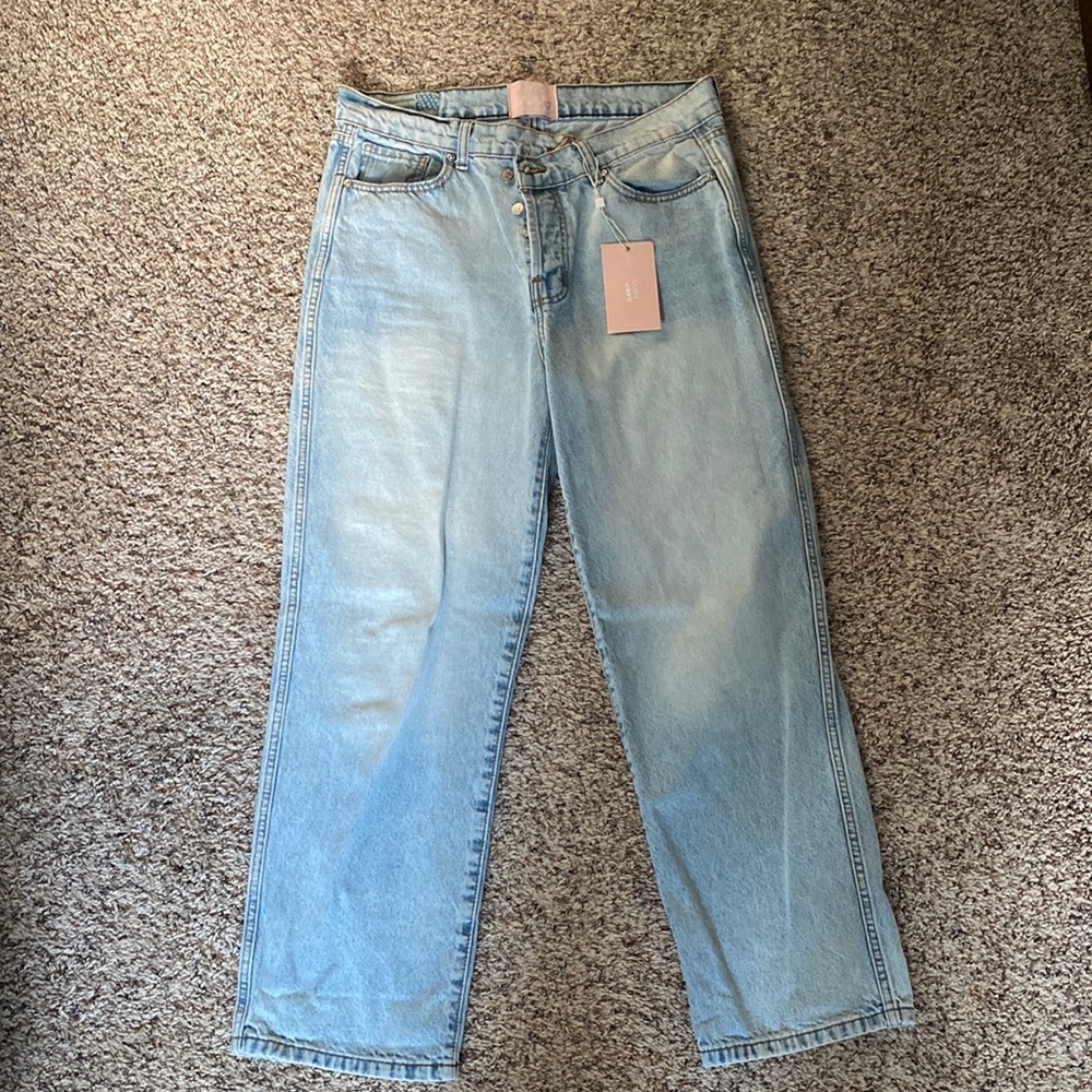Revice cross button jeans